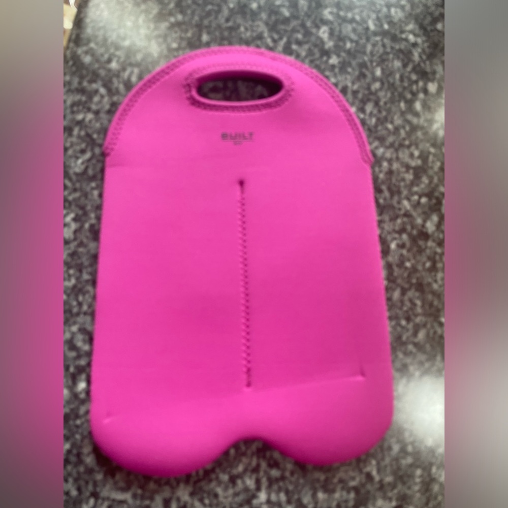 BUILT NY byobag Pink Two Bottle Insulated Wine Carrying Case Tote NWOT $22.99